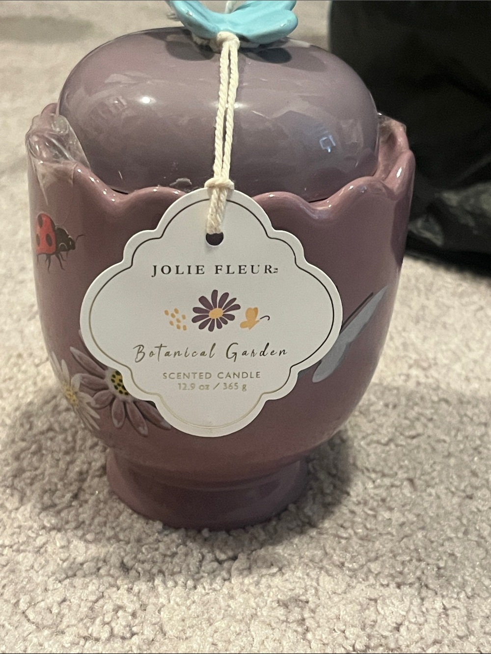 Jolie Fleur Botanical Garden Scented Candle - Dusty Mauve